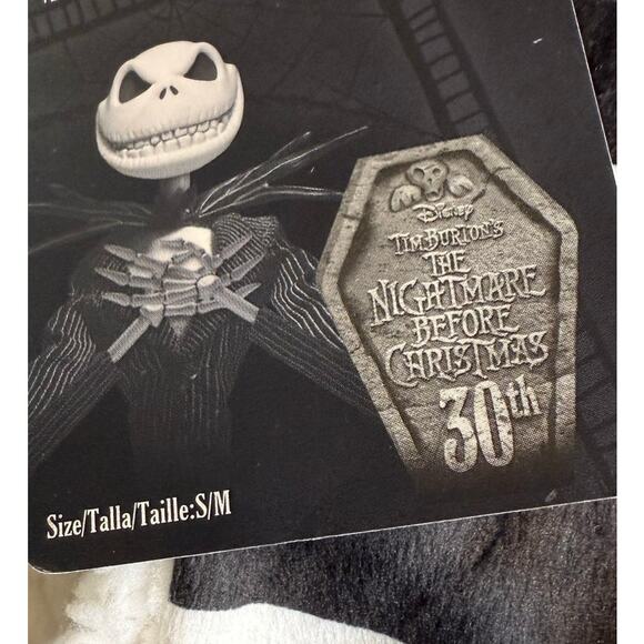 Snuggle Toes Nightmare Before Christmas Jack Skellington Slipper Socks, S/M, NWT - Picture 4 of 5